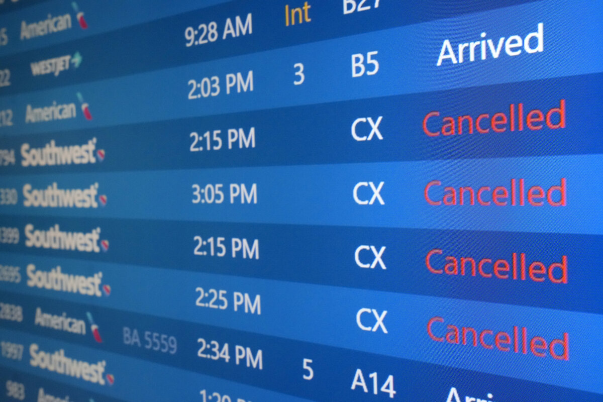 Airlines Cancel Flights Amid Severe Weather Disruptions